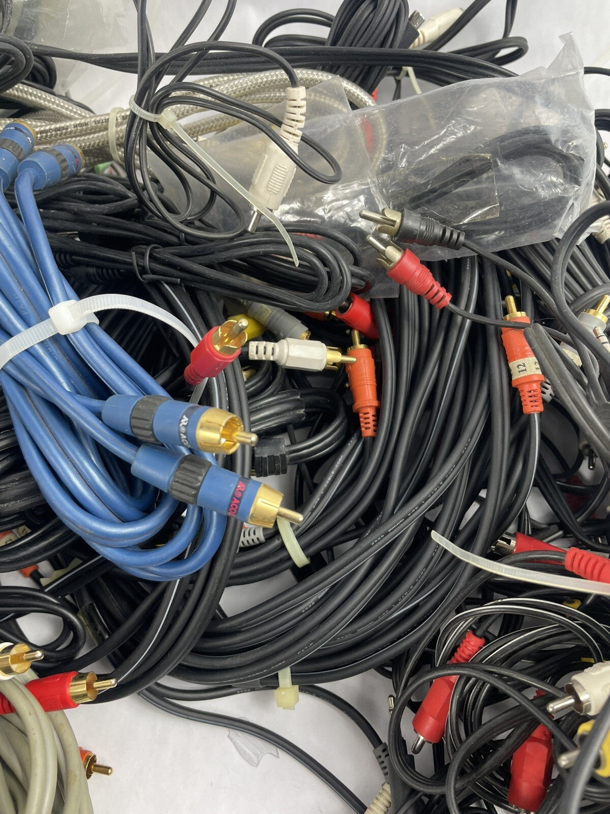 Audio Cables - Bulk Lot - As shown - RCA Cables