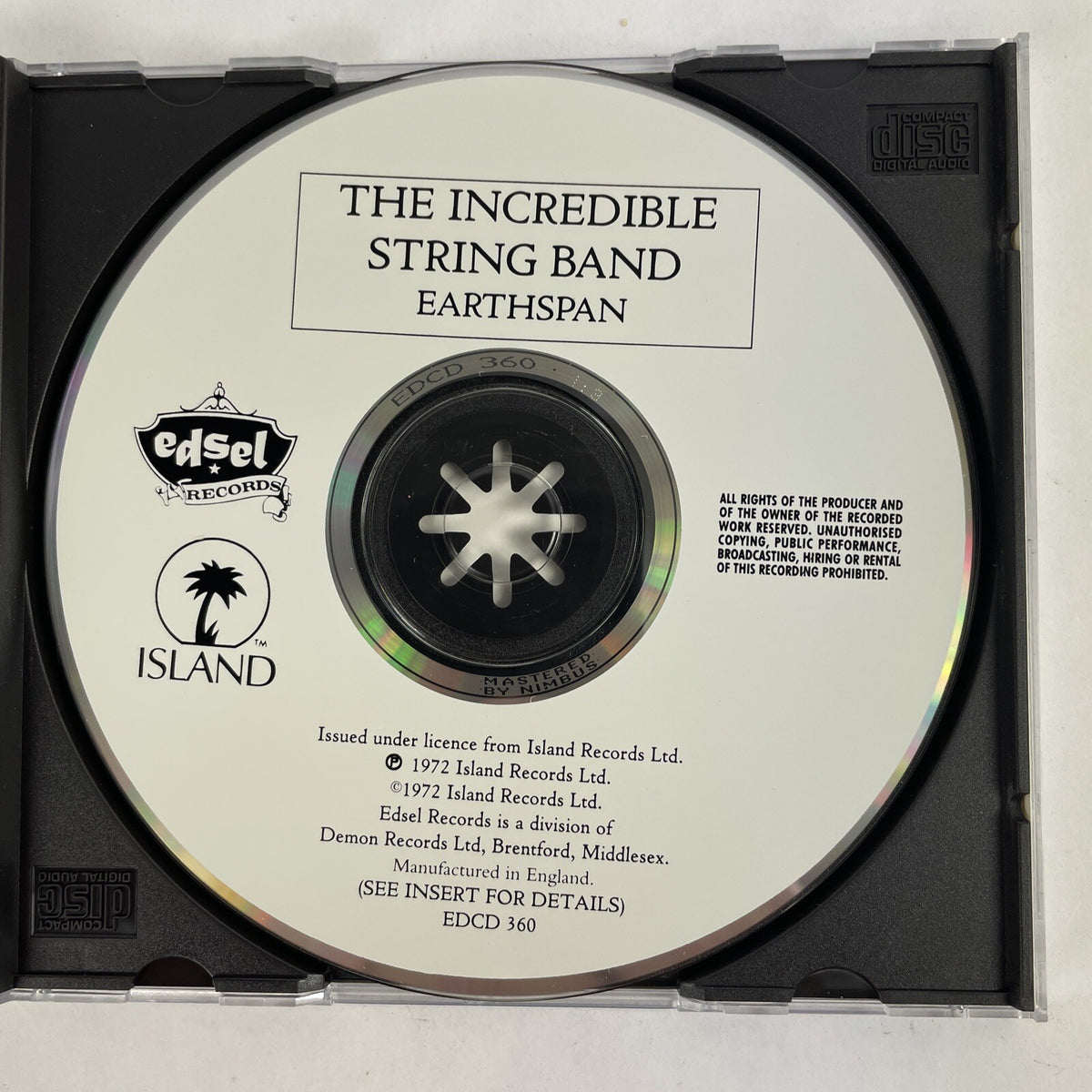 The Incredible String Band - Earthspan (CD, Nov-1992, Edsel UK) #20