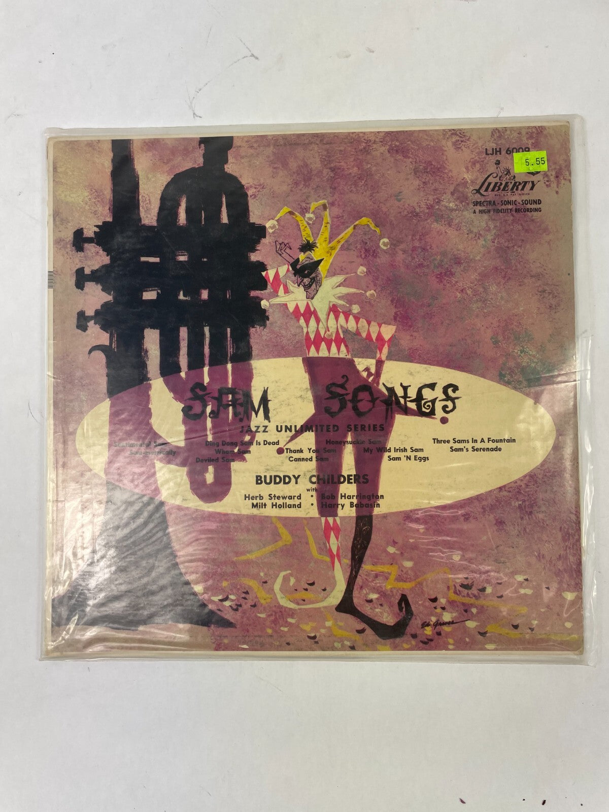 Sam Songs Jazz Unlimited Series Buddy Childers Herb Steward Milt Vinyl Record