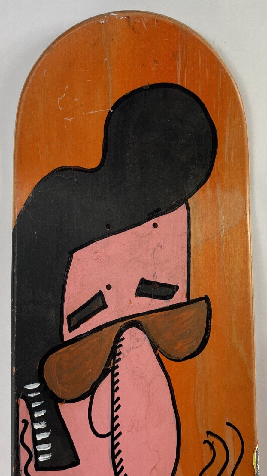 Fernando FER Sucre original oil paintings on canvas with hand-painted skateboard deck set.