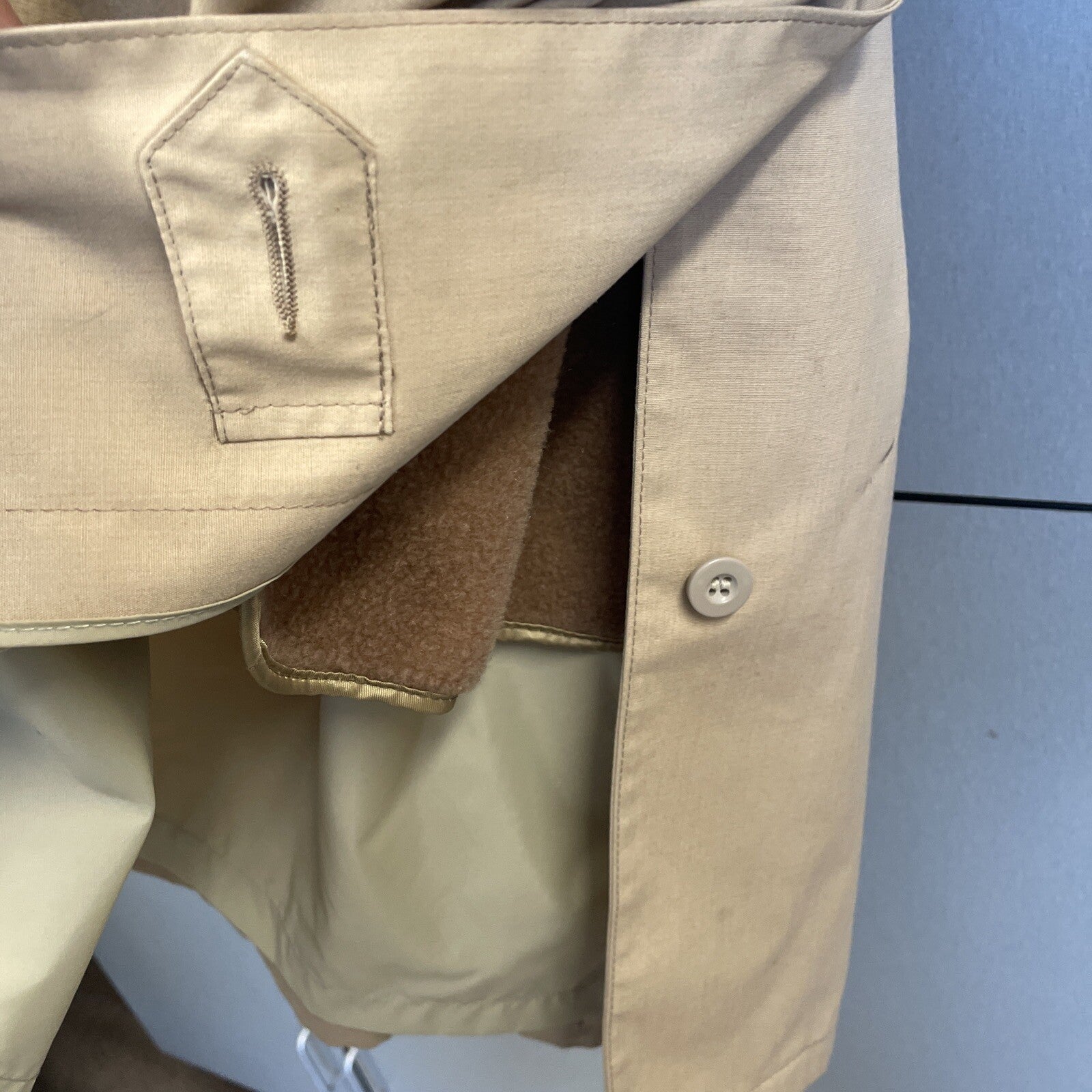 LONDON FOG MAINCOATS Women's Long Beige TRENCH COAT w Removable Liner* 12P VGC