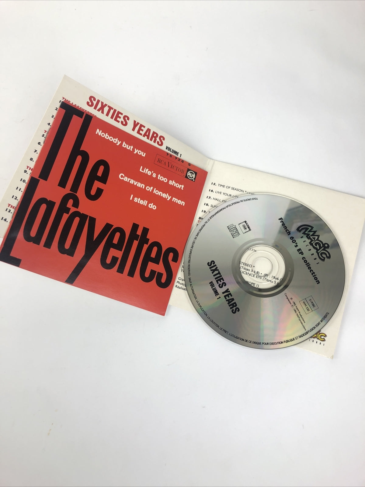 FRENCH 60’s EP Collection CD SIXTIES YEARS Lafayettes Kenetic Dynamites Lords #1