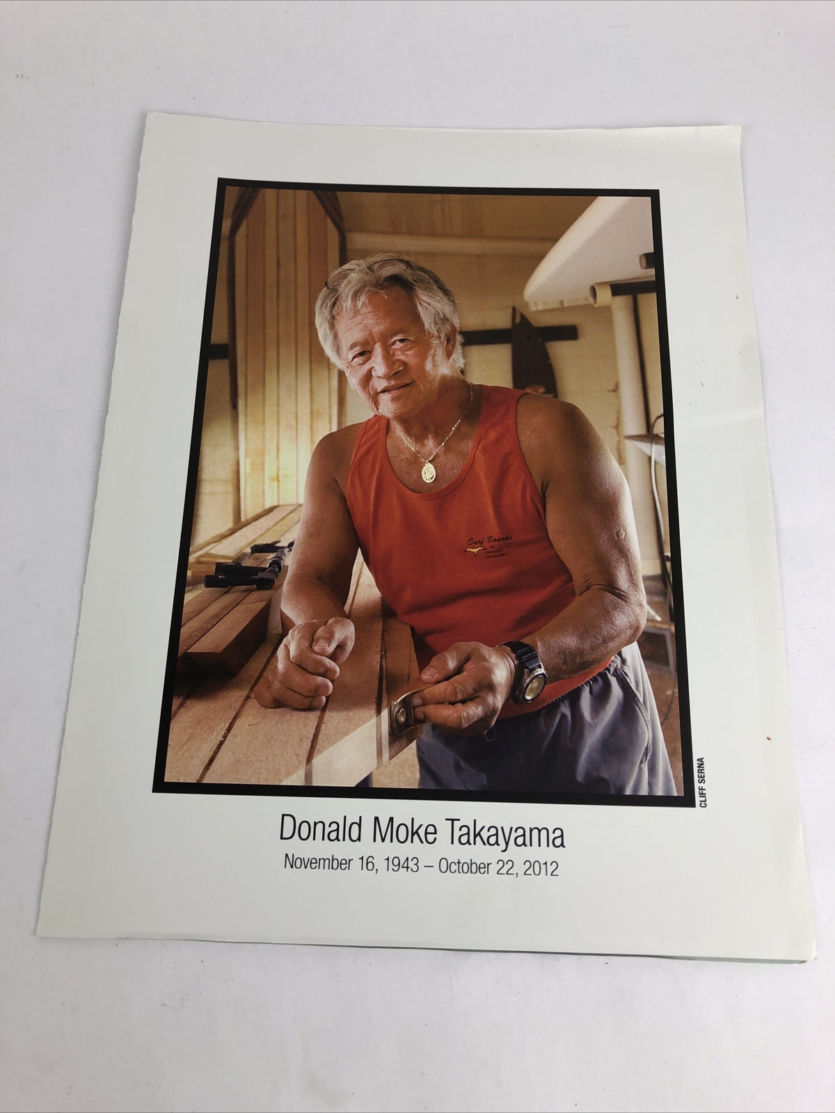 DONALD MOKE TAKAYAMA Memorial Eulogy Pamphlet 2012 Oceanside California X1