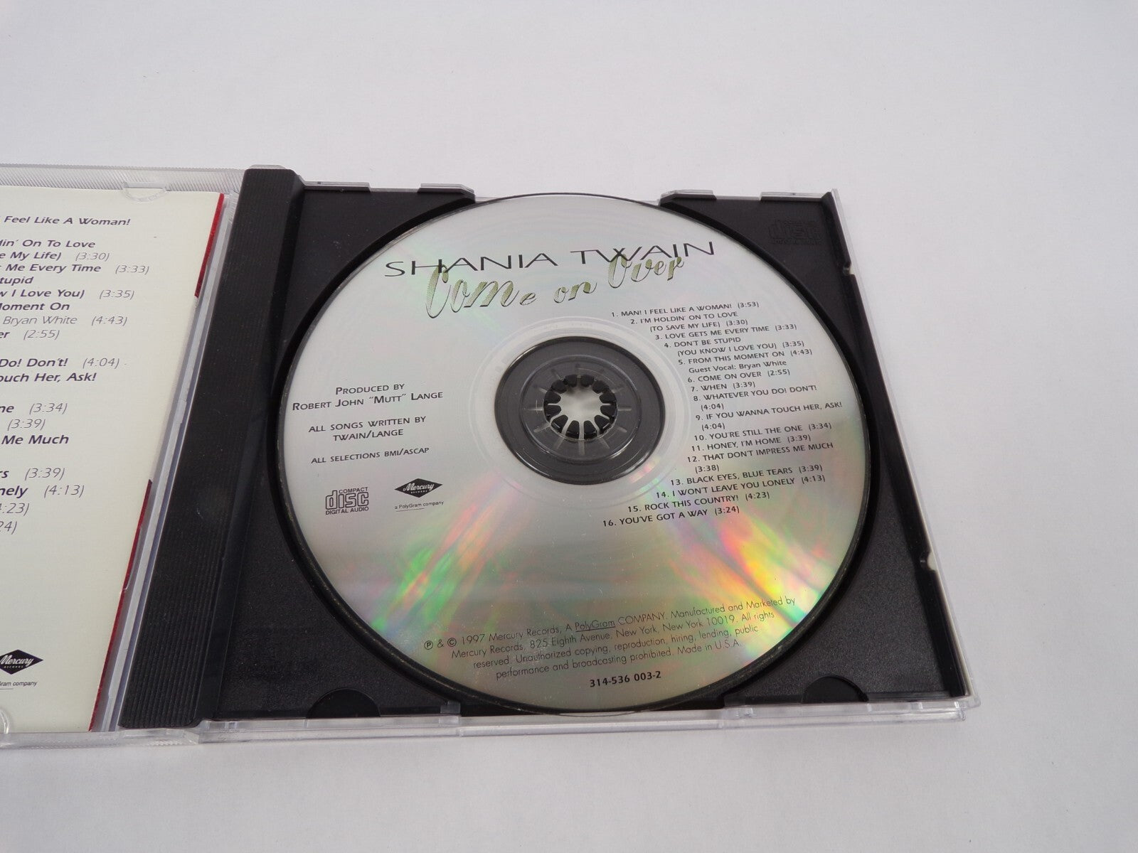 Shania Twain Man! I Feel Like A Woman! I'm Holdin' On To Love Love Gets Me CD#63