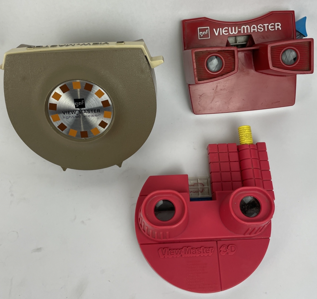Lot of 3 x Vintage GAF Viewmaster 3D Lighted Disney 1964 White House - RARE FIND