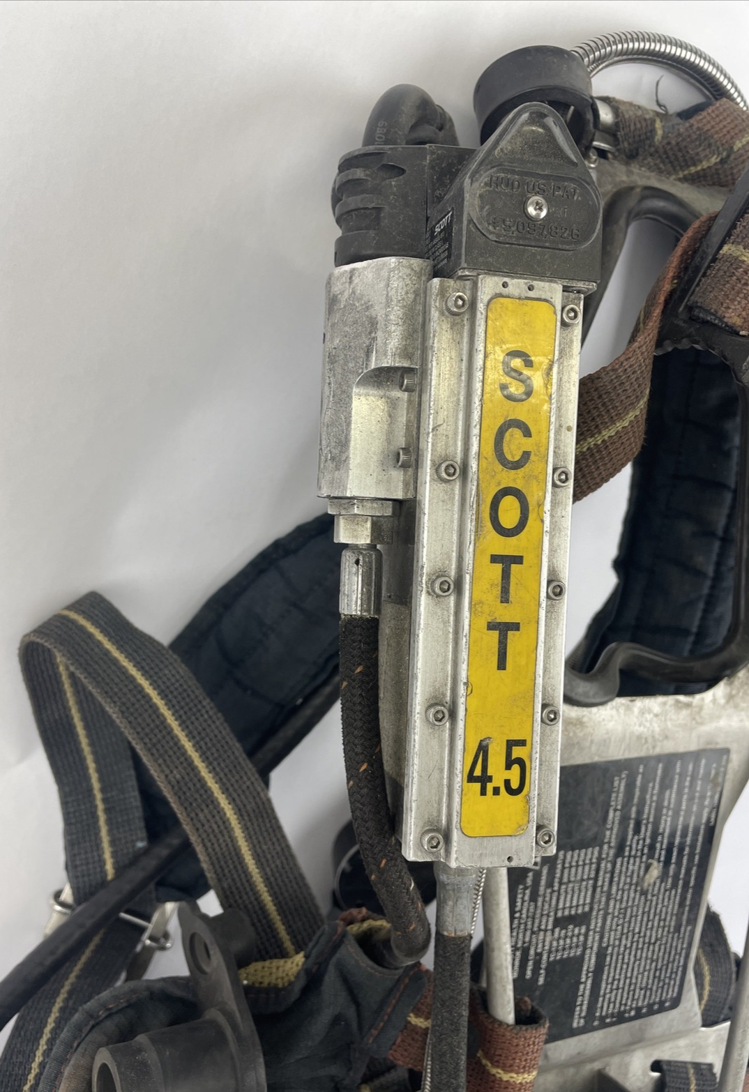 SCOTT SAFETY 4.5 4500 SCBA Air Pack Harness EZ-Flow Air Pak Plus with Sensor f
