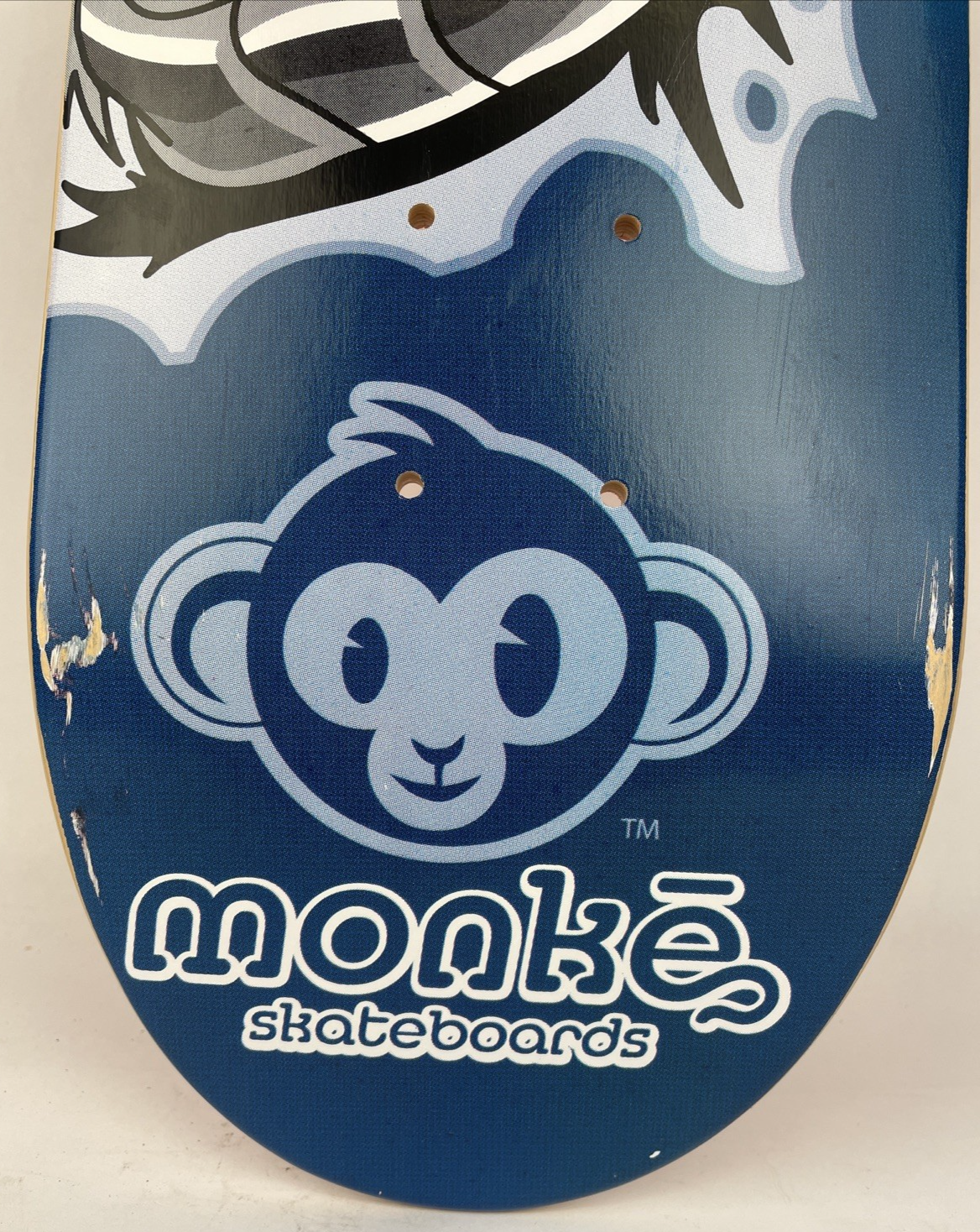 Vintage Monke Skateboards " Super Chimp " Skateboard Deck Vancouver Canada 8"