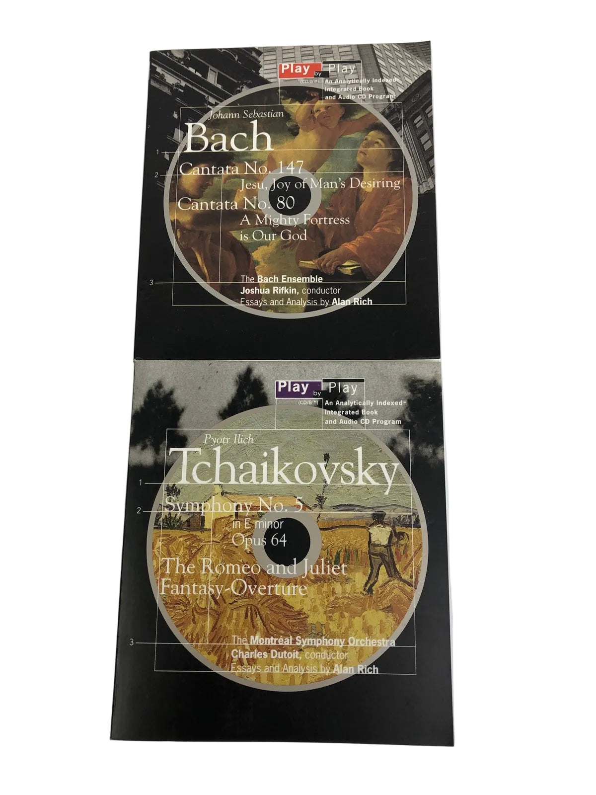 Bach Tchaikovsky (Play by Play S.) by Rich, Alan CD-Audio Book lot of 2 LOOK #9