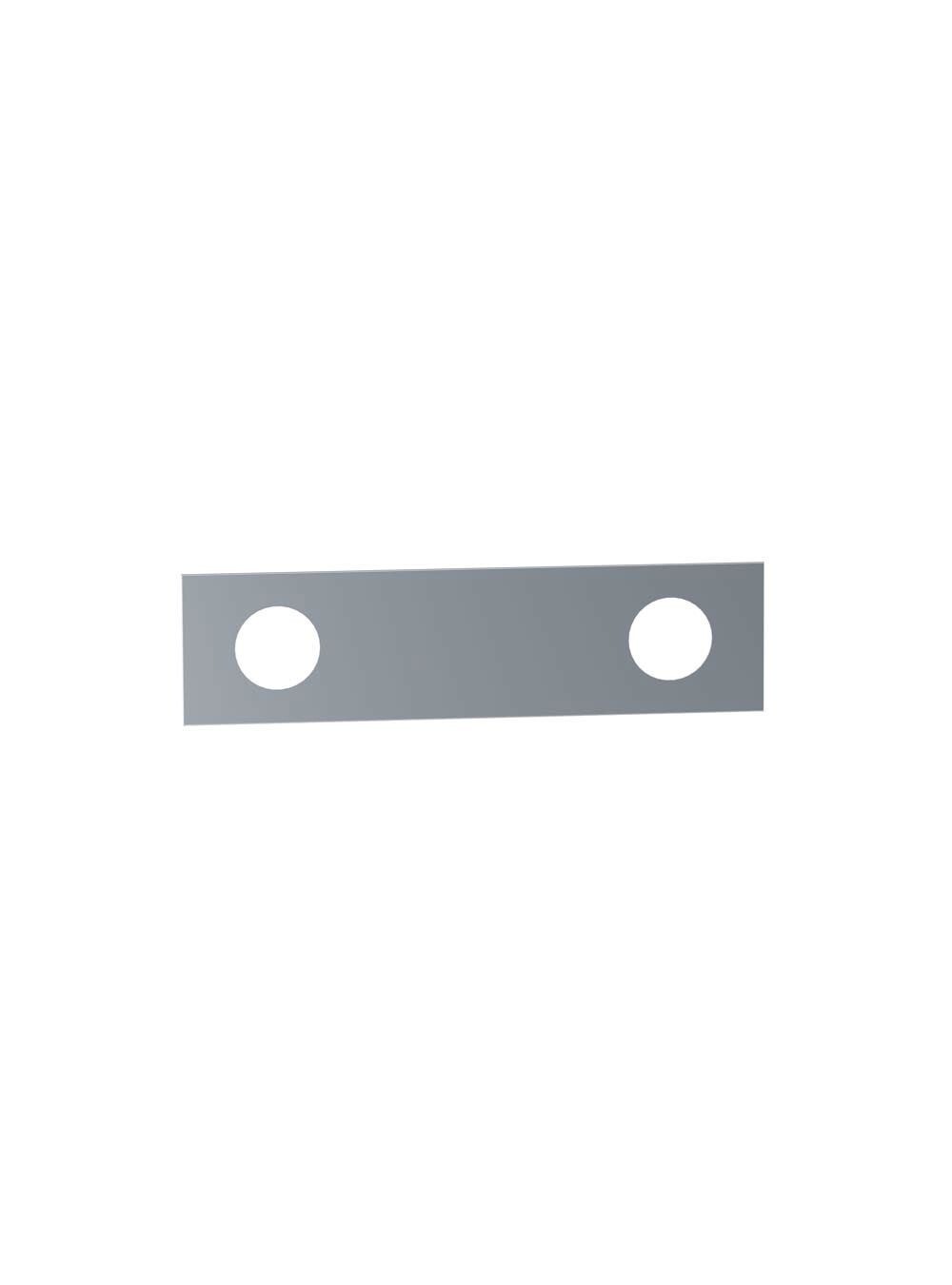 VOLA 002 two hole wall plate 60 x 230 mm polished chrome minimalist bathroom fixture