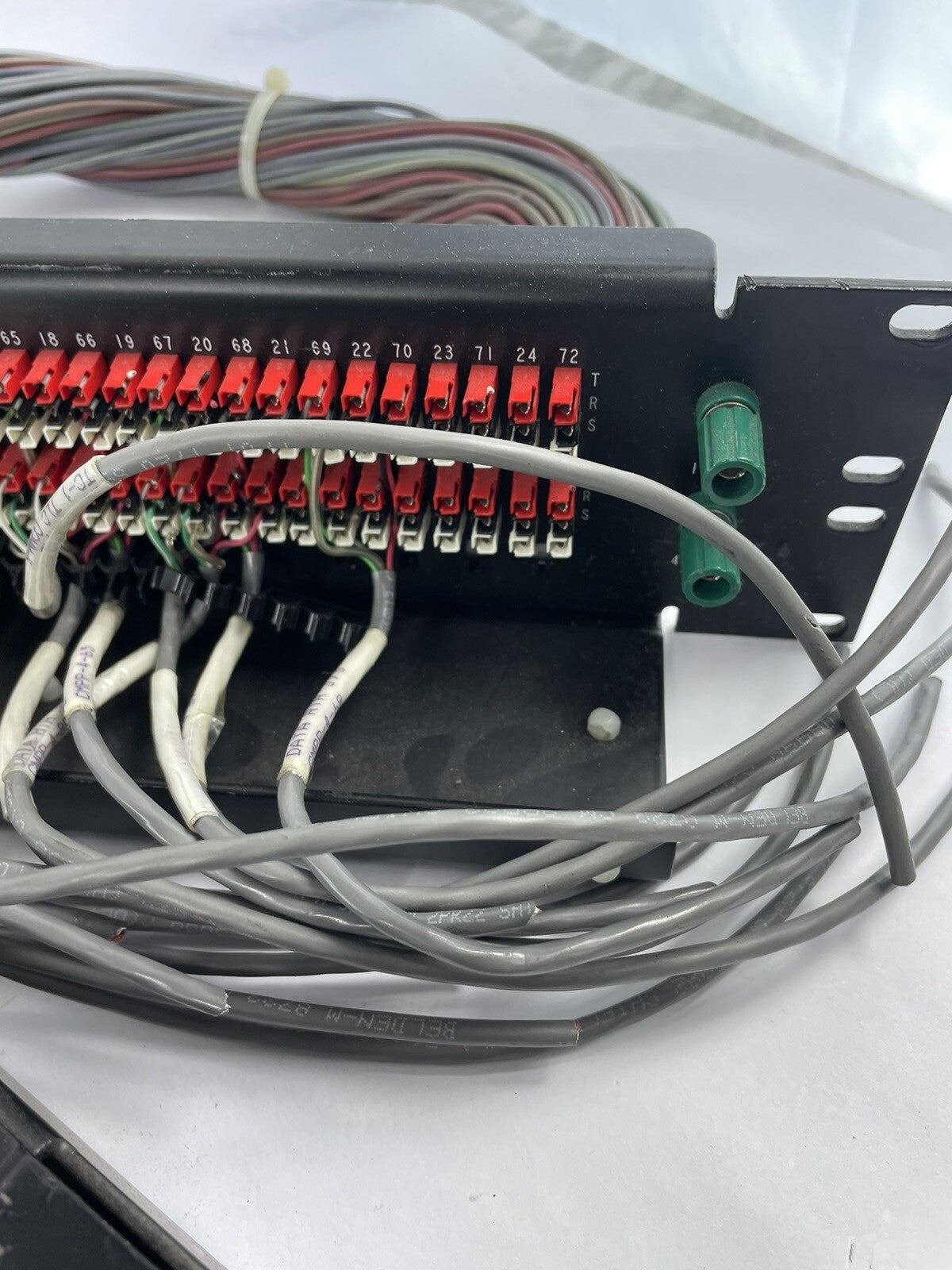 Bantam TT ADC 96 patchbay connected to ADC UP-96NMKII PPC RACKMOUNT PATCHBAY 2