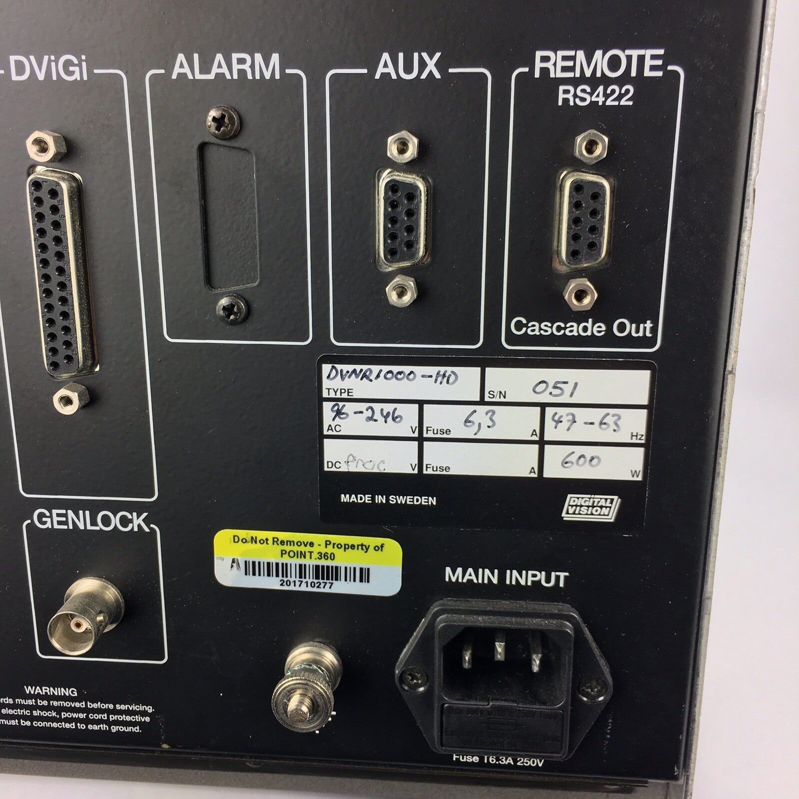 Digital Vision DVNR-1000 HD Signal processor noise reducer workstation