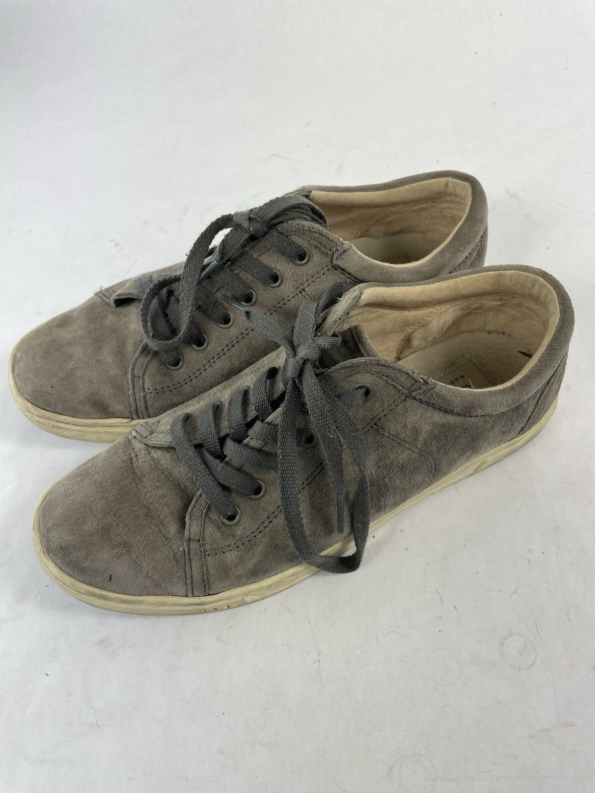 UGG 1005484 Women's 7.5 Tomi Lace Up Gray Suede Trainers Waterproof Sneakers