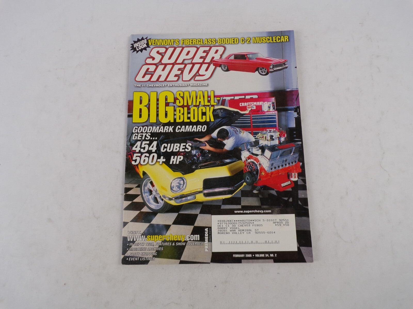 February 2005 Super Chevy Big Small-Block Goodmark Camaro Gets 454 Cubes 560+ Hp