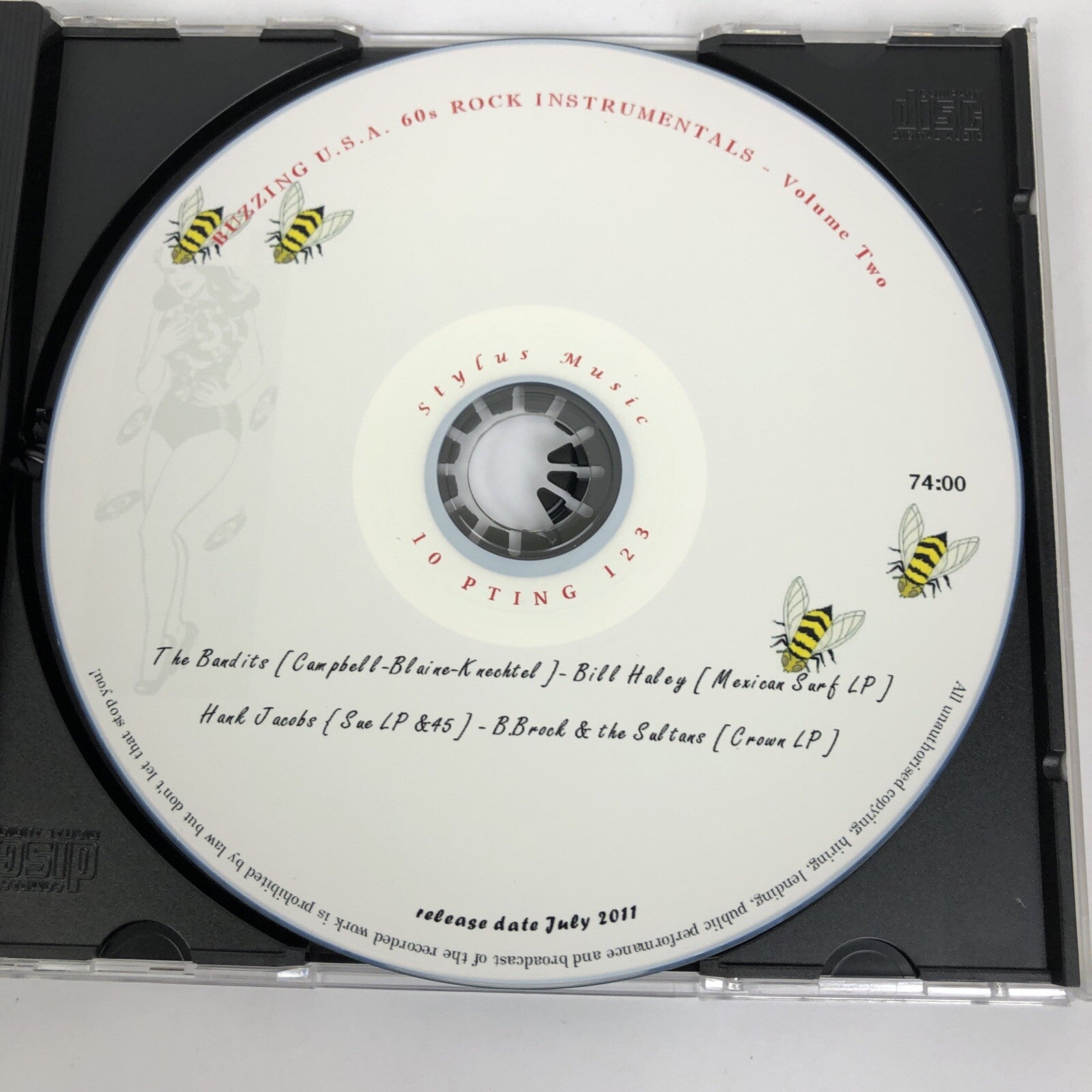 Buzzing U.S.A 60's Rock Instrumentals Vol. 2 Audio CD w Glen Campbell LOOK #4