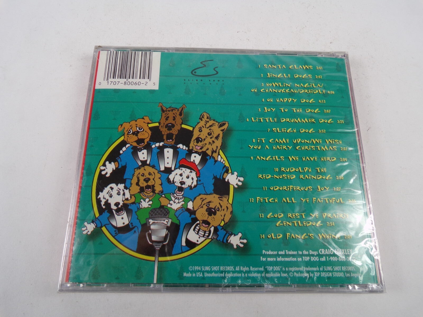 Top Dog Howliday Favorites In Dog Santa Claws Jigle Dogs Rudolph CD#30