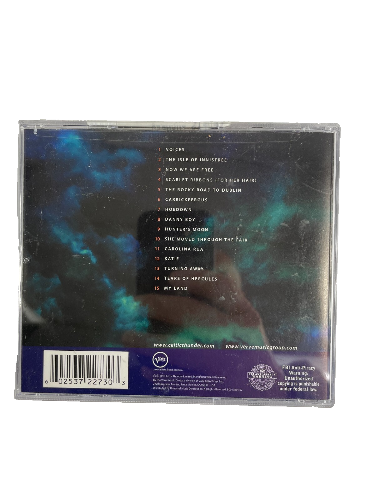 Celtic Thunder Mythology Voices The Isle Of Innisfree Now We are Free CD#37