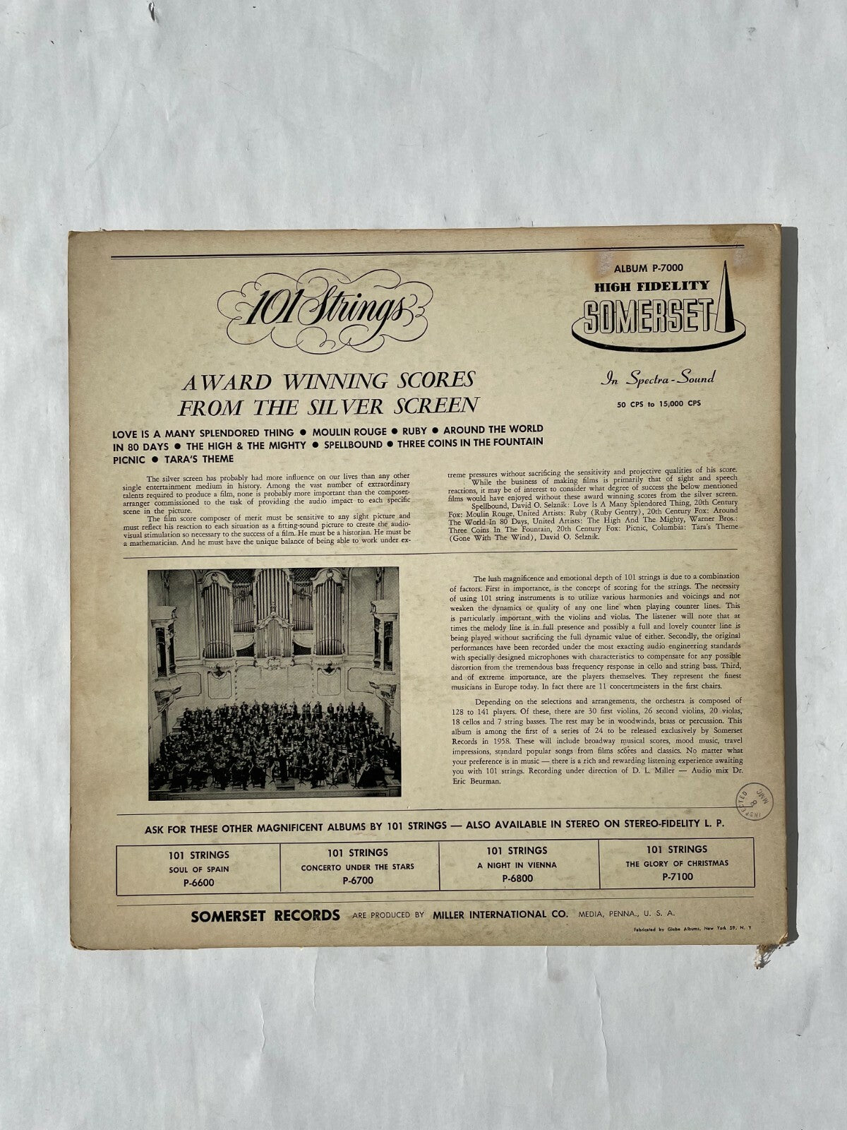 Silver Screen 101 things Vinyl Record Q10
