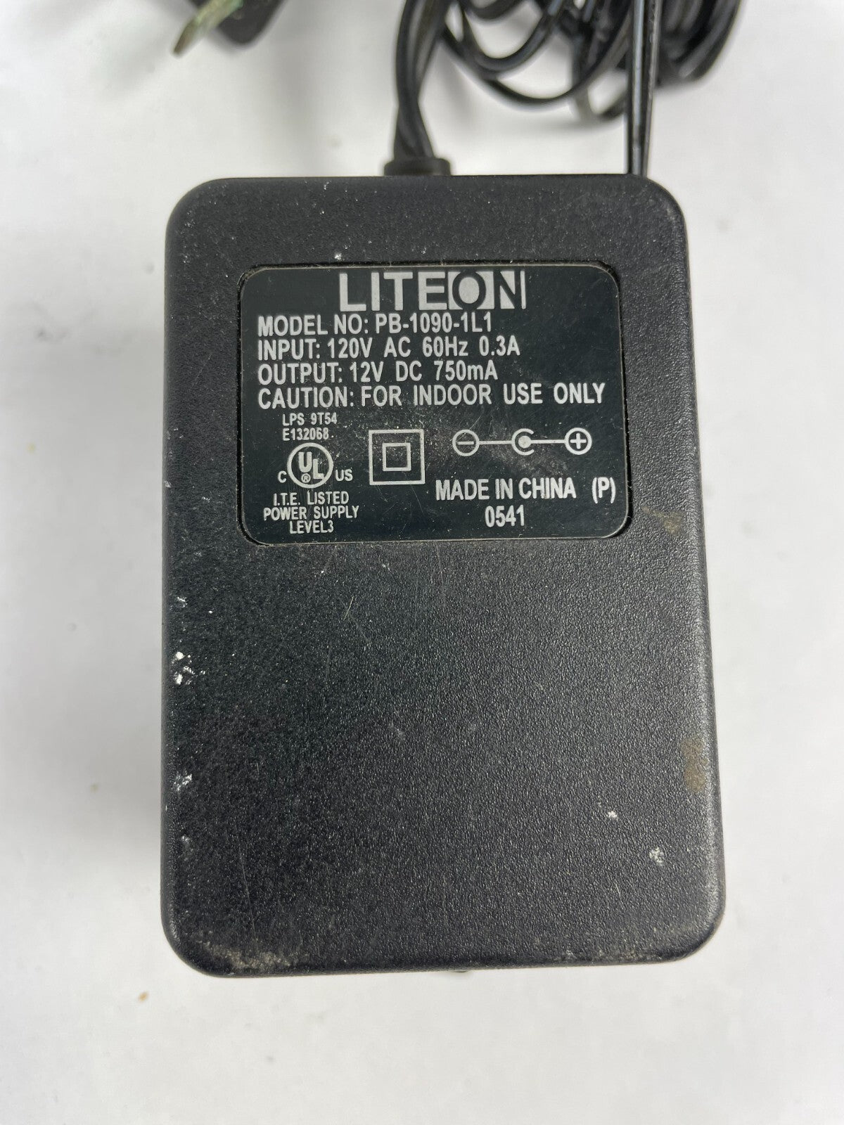 Genuine LITE ON PB-1090-1L1 Ac Adapter Output 12V 750mA Power Supply Adapter A59