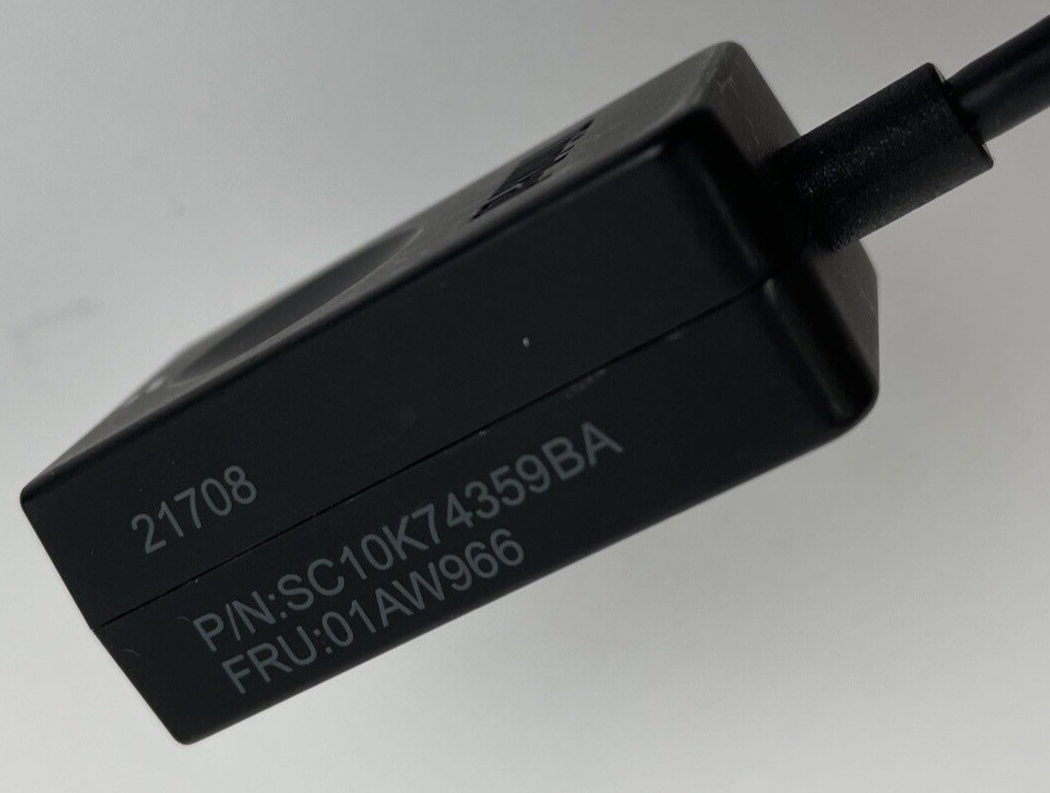 OEM Lenovo ThinkPad OneLink to RJ45 Ethernet Adapter SC10J34224 01AW966