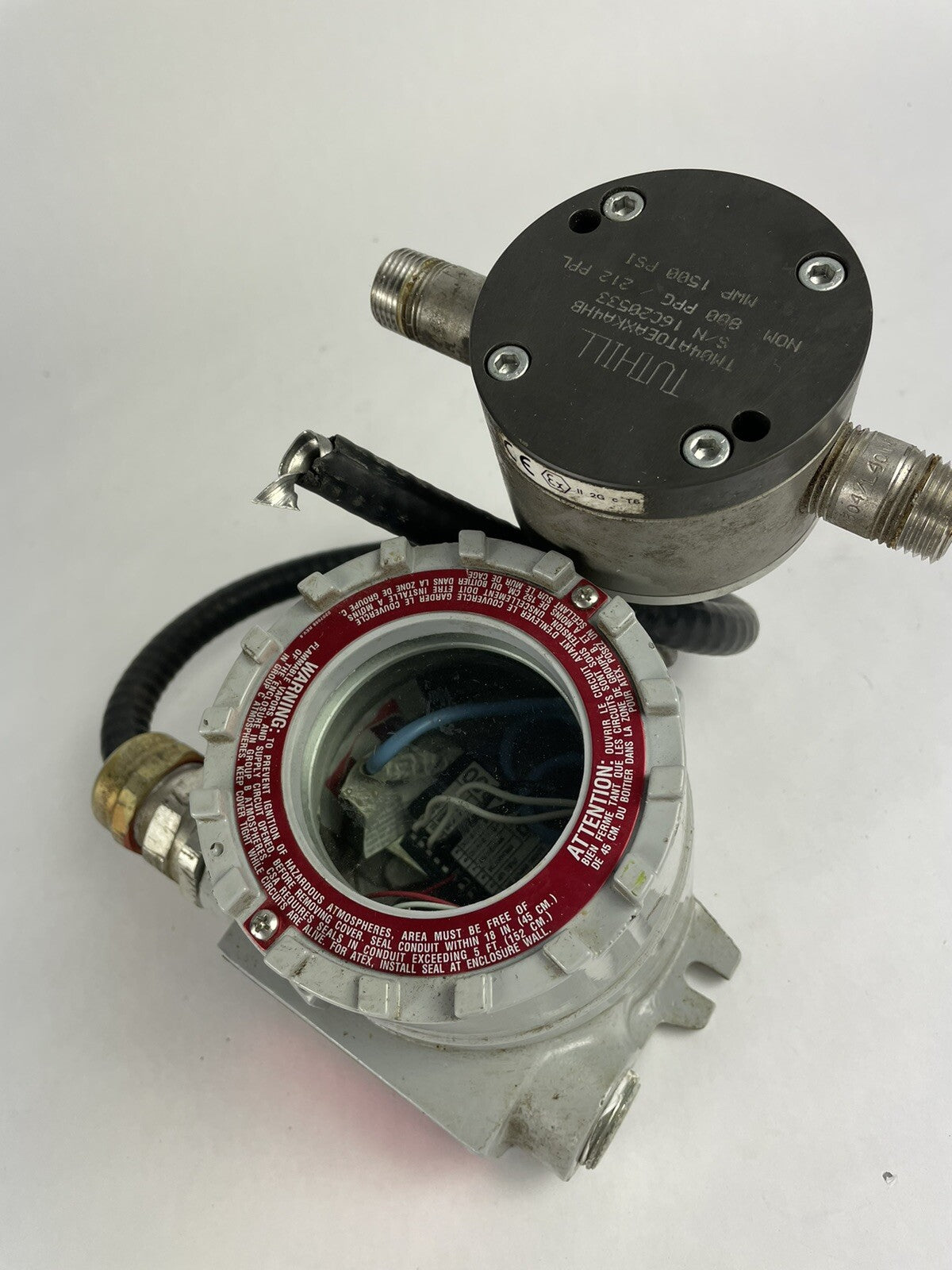 Crouse Hinds EIH-21-MSA Explosion Proof Switch Enclosure + TUTHILL pump TM04
