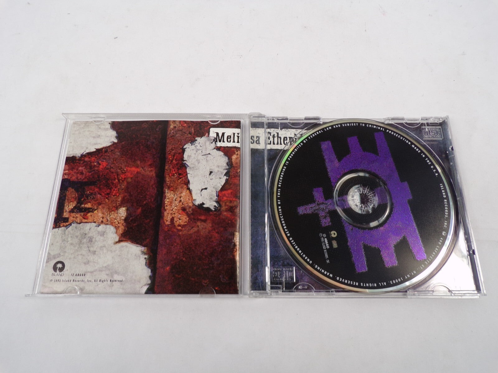 Melissa Etheridge Yes I Am I'm The Only One If I Wanted To I Come To My CD#30