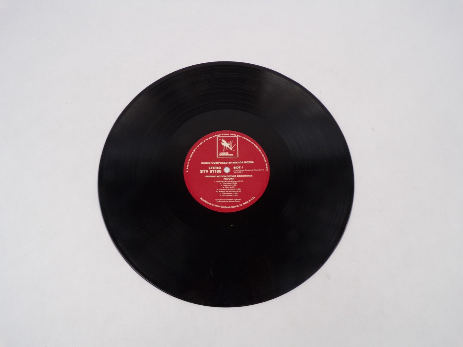 Fedora Composed By Miklos Rozsa The Oscar Search In The Villa Vinyl Record