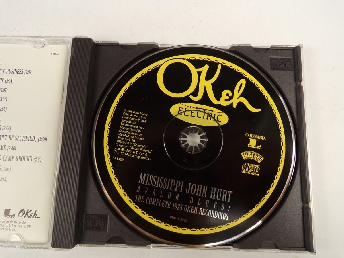 Mississippi John Hurt Avalon Blues Frankie Louis Collins Stack O'Lee CD#44