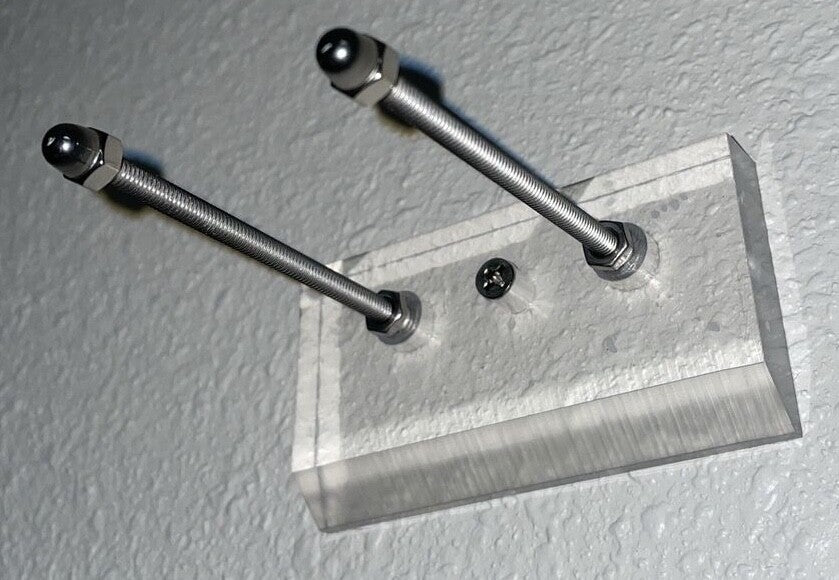 Clear Skateboard Wall Mount SK8 Hanger for Skateboarding Deck Display