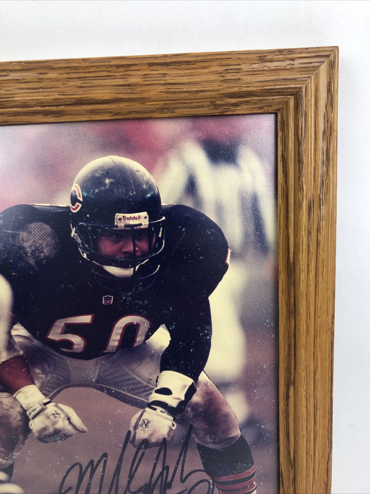 Mike Singletary Autographed Chicago Bears Signed NFL “HOF 98” 8" x 10" Picture