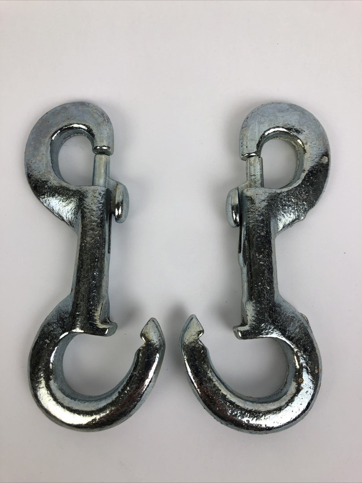 Lot of 2 x Campbell Chain T7601471 3/4" Rigid Zinc Open Eye Bolt Snap, #251