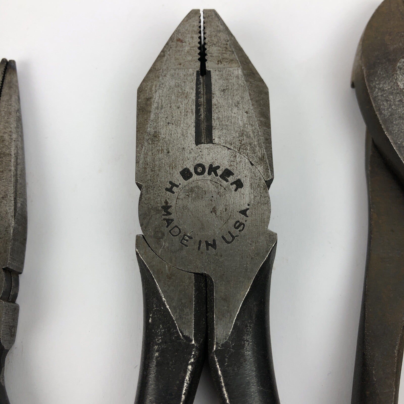 Plier Lot - H Boker Lineman 8.5" , Camron 6.5" Needle Nose , Williams PL-57 Dyke