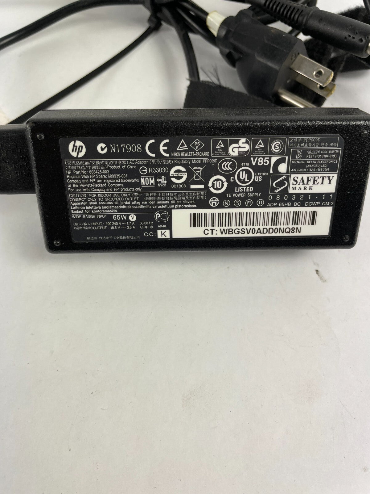 Genuine Hp 608425-003 Ac Adapter Output 18.5 V 3.5 A Power Supply Adapter A74