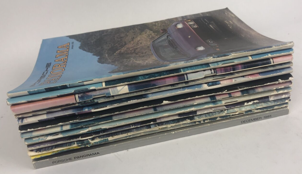 Porsche Panorama Magazine - 1985 Complete Set 30th Anniversary 12 issue - RARE