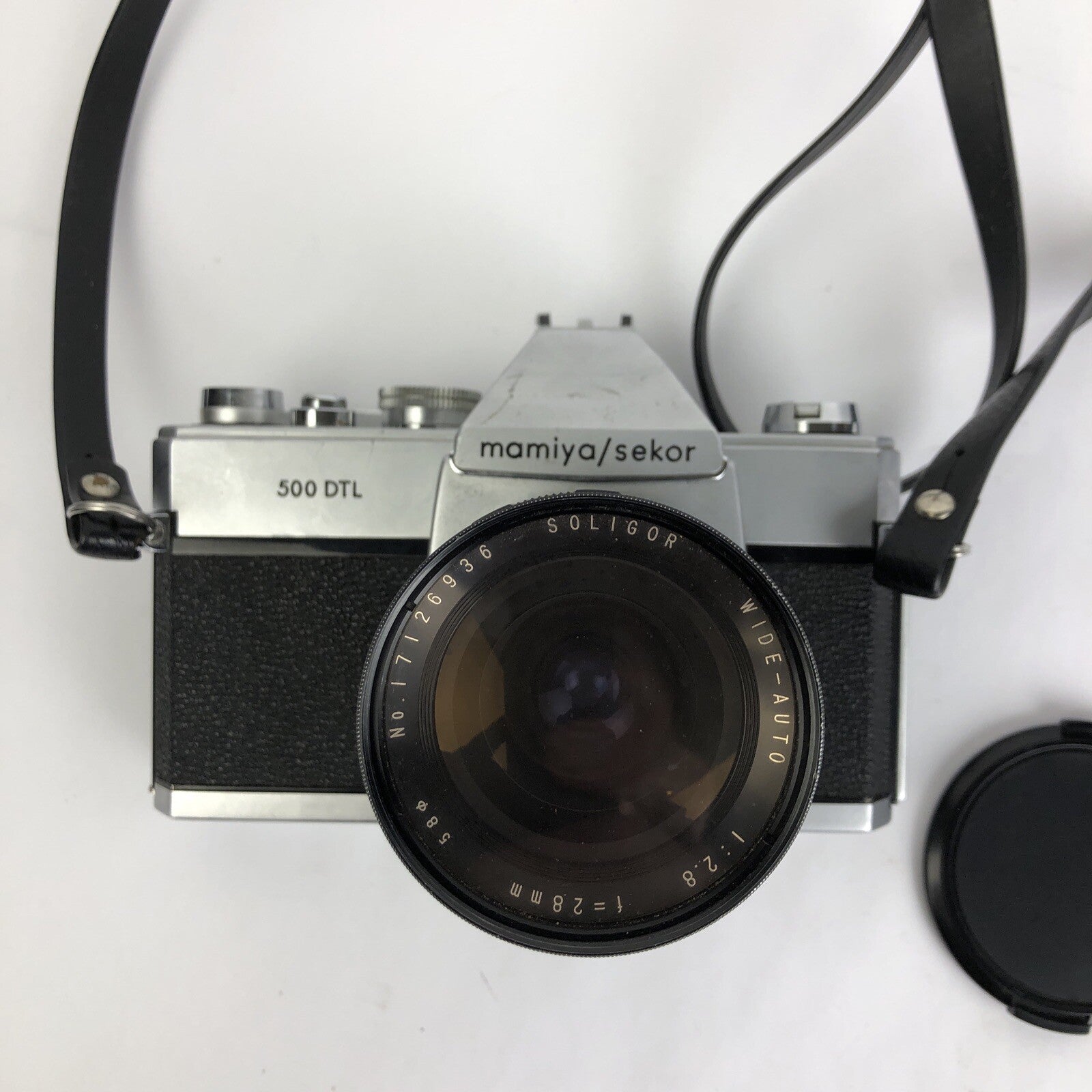 Mamiya/Sekor 1000 DTL Great 35 mm Camera w Soligor Wide-Auto 1:28 f=28mm LENS