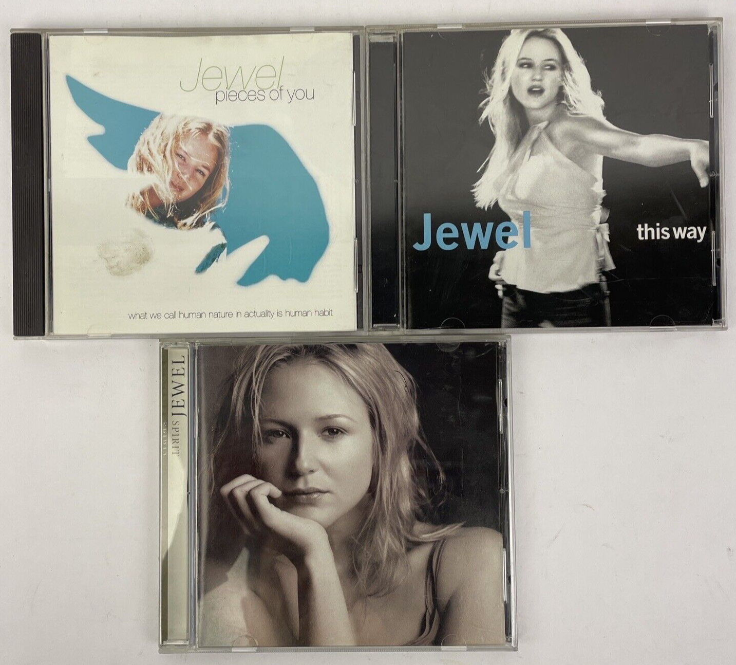 3 x Jewel Audio CD Lot - this way 2001 - Pieces of You 1994 - SPIRIT 1998 - JK