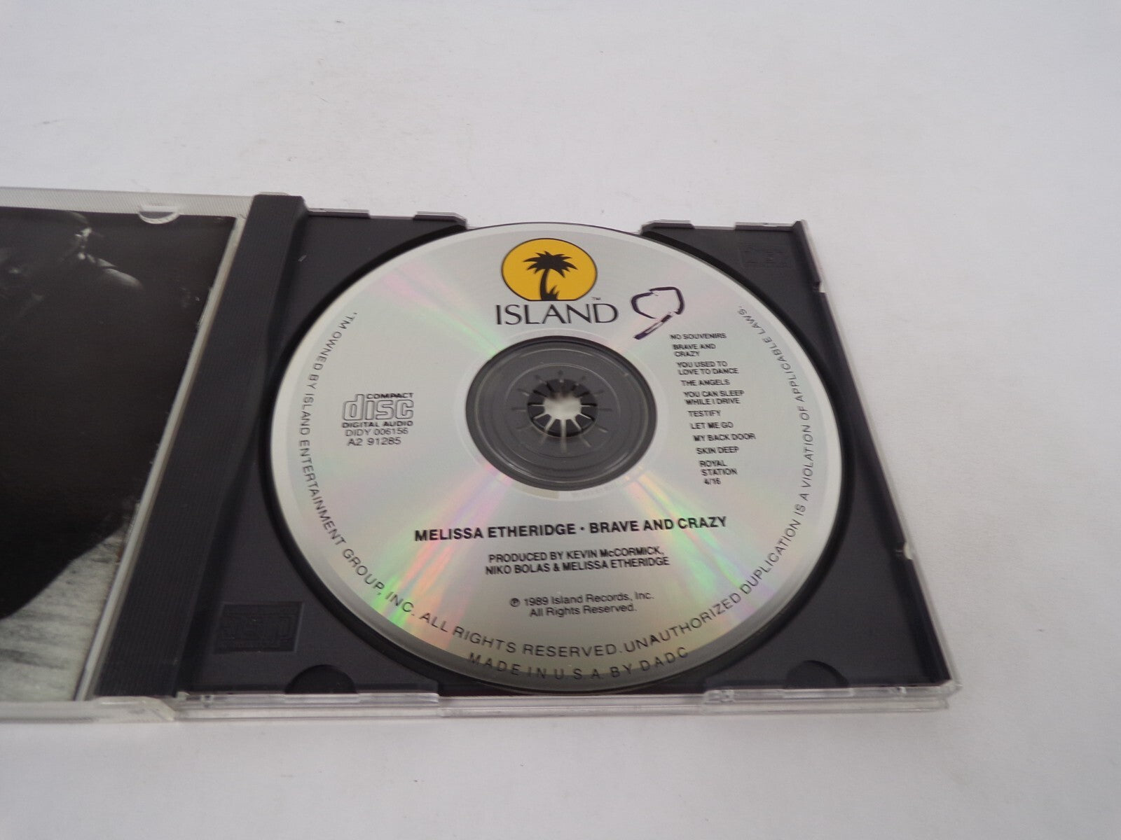 Melissa Etheridge Brave And Crazy No Souvenirs Brave And Crazy You Used CD#71