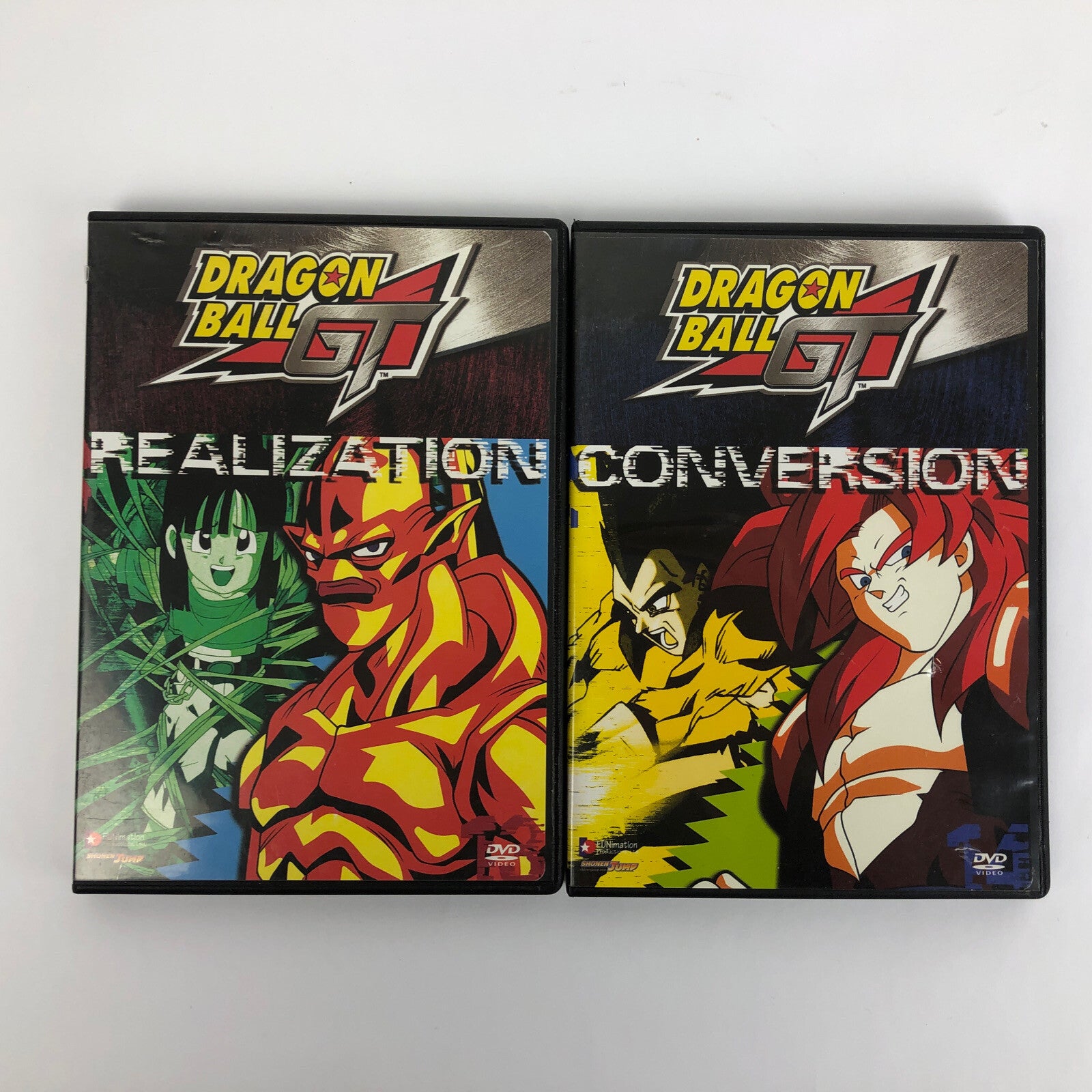 2 x Dragon Ball GT : Shadow Dragon - REALIZATION and Conversion (DVD, 2004) MINT