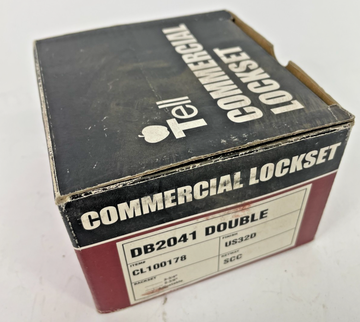 Tell DB2041 Double Commercial Lockset US32D Satin SS SCC Keyway