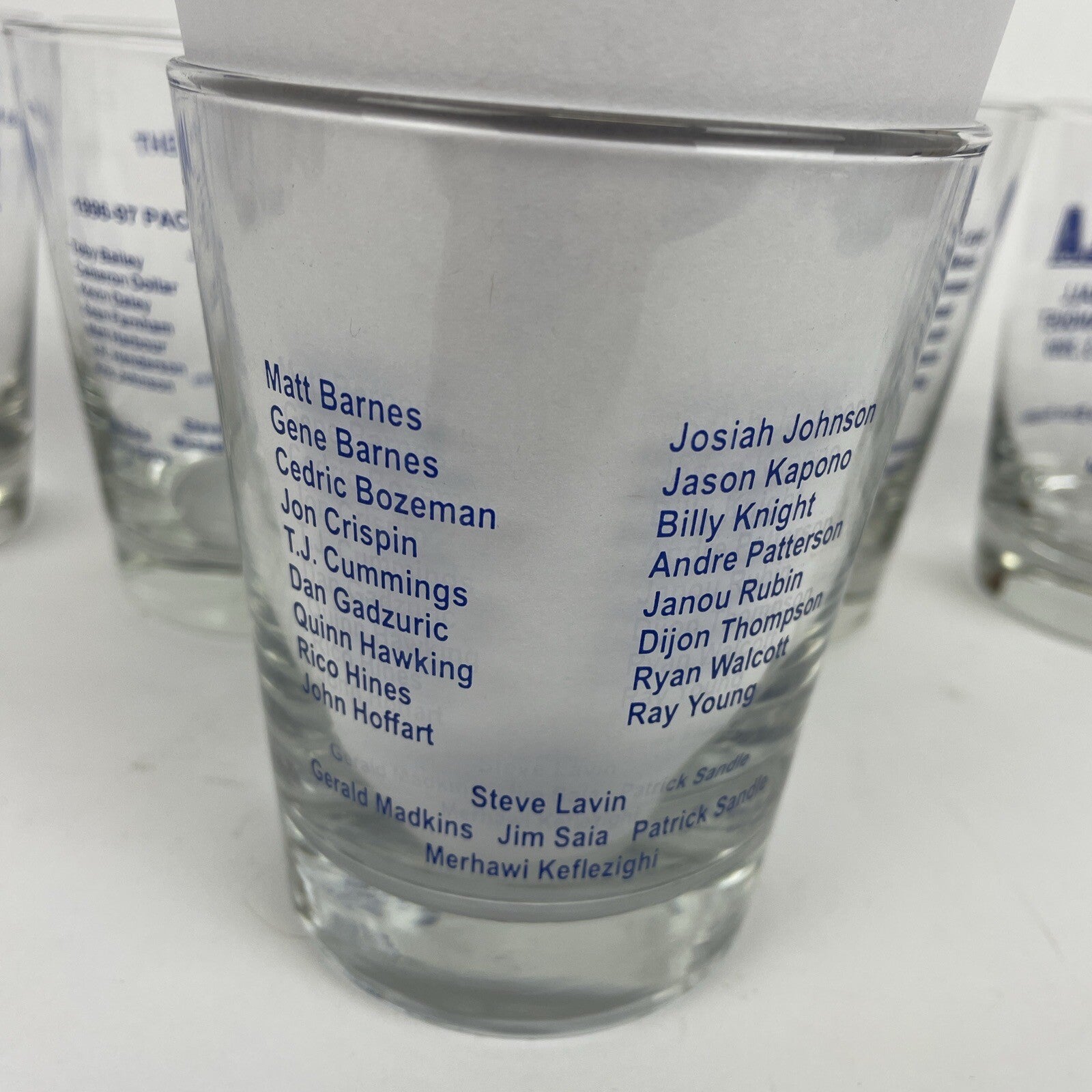 6 x UCLA Bruins Basketball Awards Banquet Bar Highball Glass 95 97 99 00 01 02