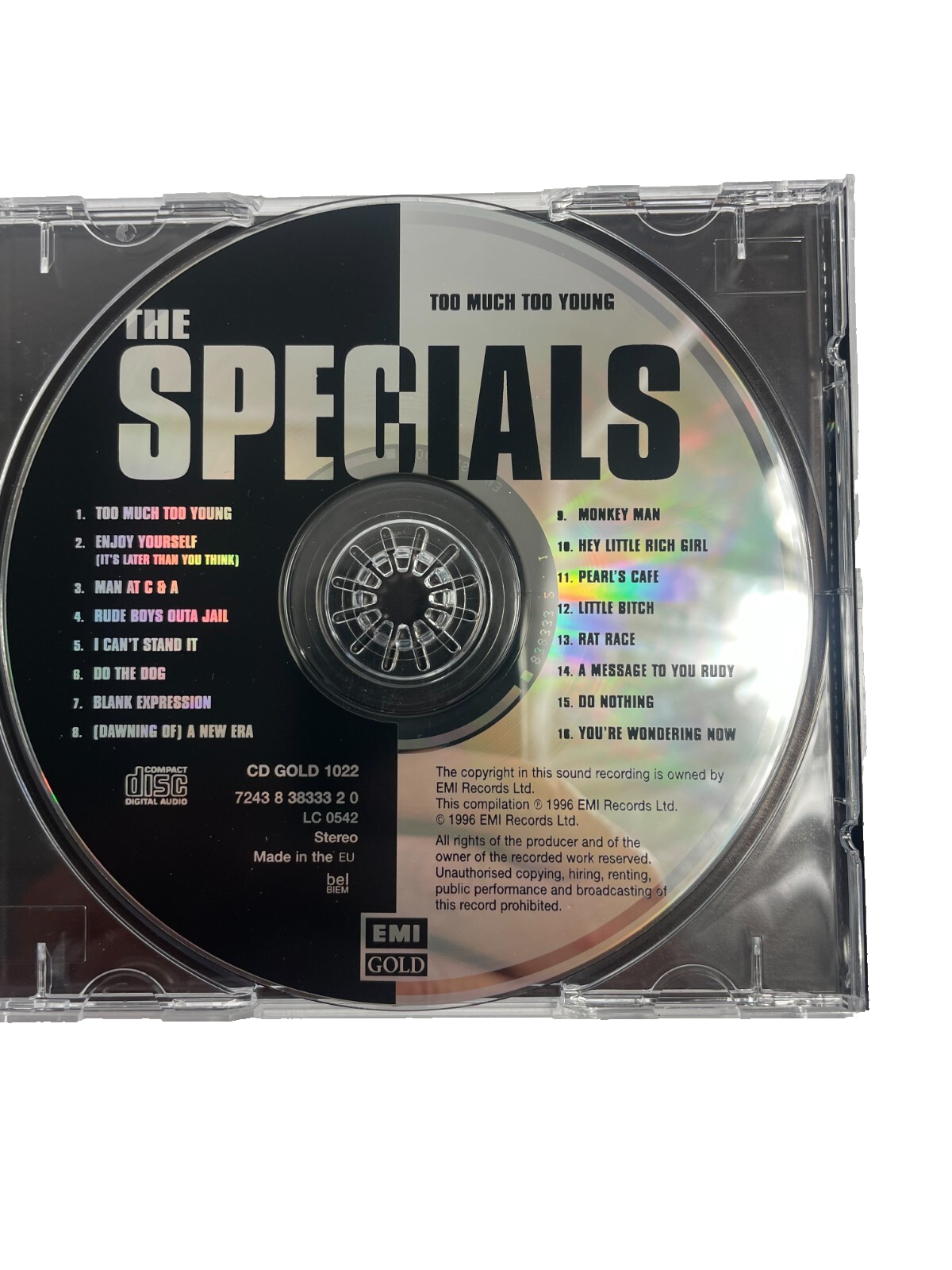 The Specials Too Much Too Young Enjoy Yourself (It's Later Than You Think) CD#10