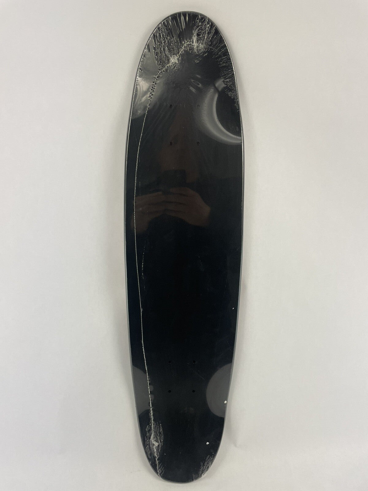 Black C Apple old school cruiser skateboard deck 7.25 x 29 inches made from 7-ply hard rock Canadian maple.