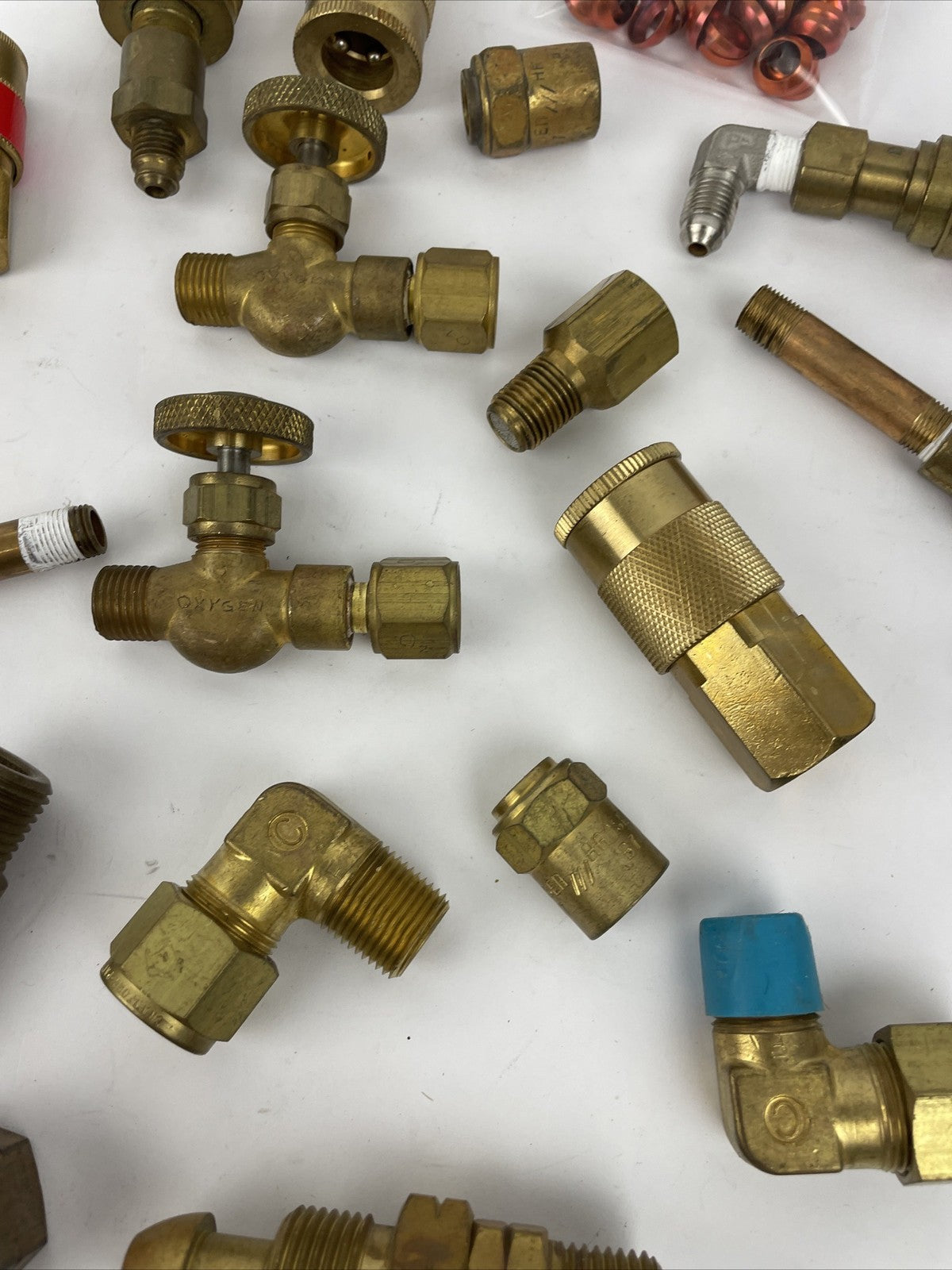 Campbell Hausfeld brass couplers ball valves connections lot steampunk