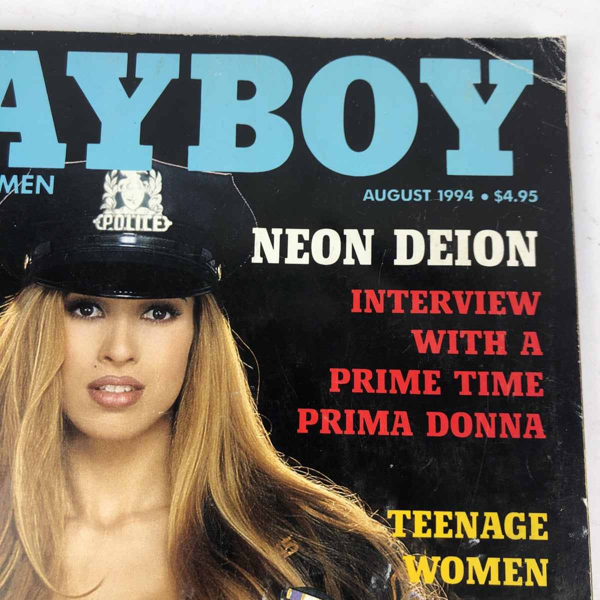 Playboy Magazine: August 1994 - NYPD NUDE, NEON DEION, HOLY WAR IN BROOKLYN