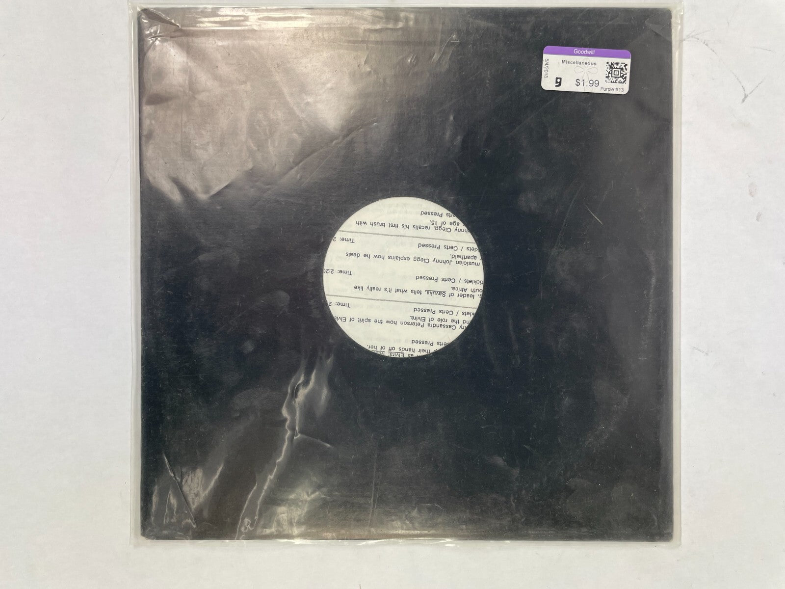 Earth News West Wood One Radio Networks Vinyl Record