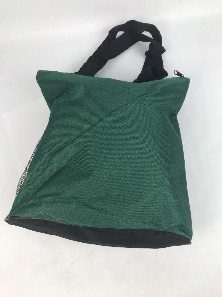 Tauck Tours Cloth Travel Bag Green And Black Zipper Key Ring Mesh Pouch New