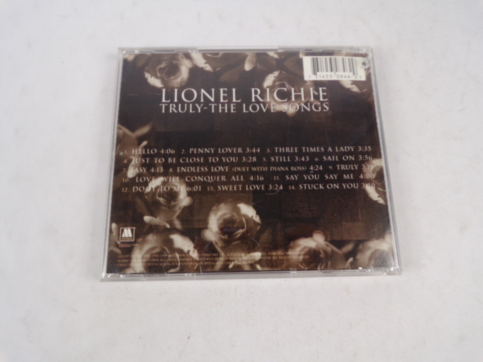 Lionel Richie Truly The Love Songs Hello Penny Lover Three Times A Lady CD#55