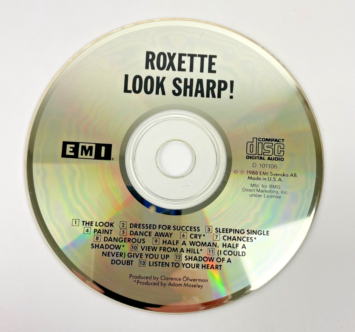 Roxette Look Sharp Digital Audio CD EMI Svenska AB 1988