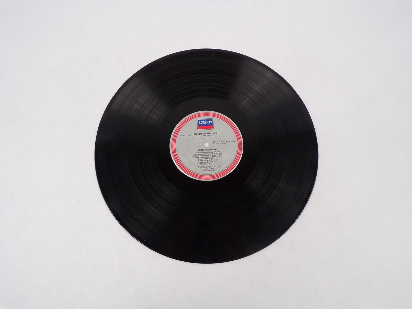 Chopin The Waltzes Vladimir Ashkenazy Grande Valse Vinyl Record
