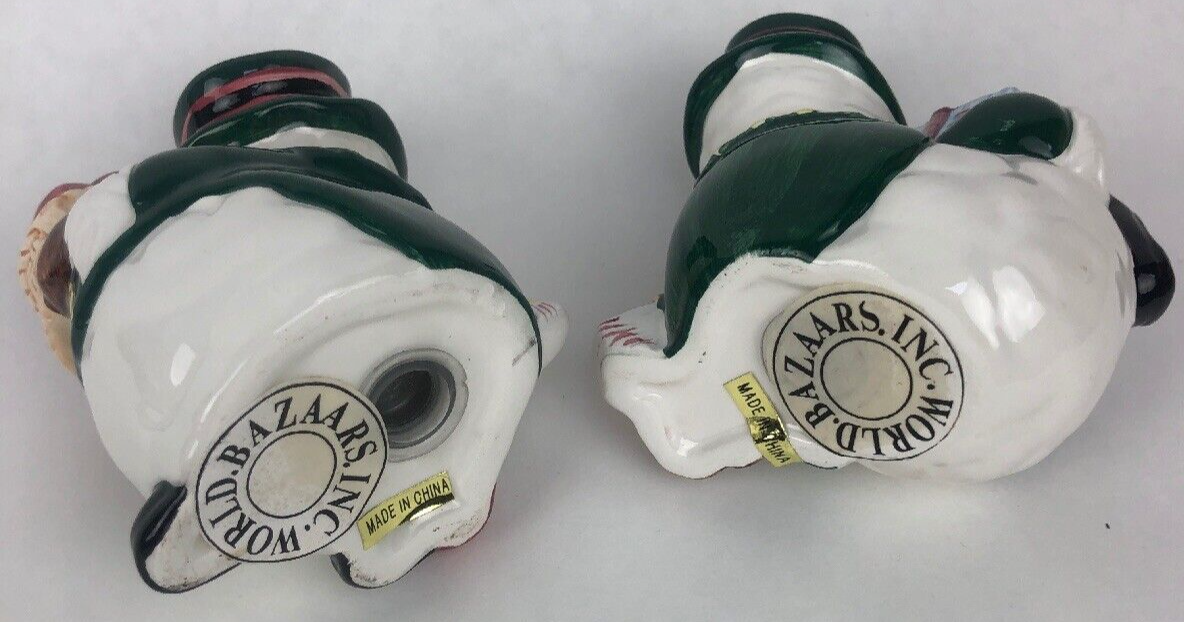 World Bazaars Inc. Christmas Snowman Holiday Ceramic Salt & Pepper Shaker Set