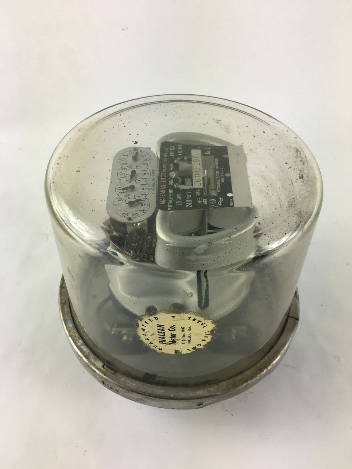 Hialeah Kilowatt Hours HIA-CS Single-Stator Watt Hour Meter Type CS 240v 3Wire